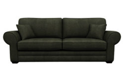 Heart of House Chedworth XLarge Fabric Check Sofa - Charcoal